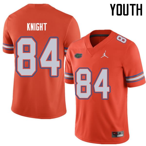 Youth NCAA Florida Gators Camrin Knight #84 Stitched Authentic Jordan Brand Orange College Football Jersey VIQ6365VX